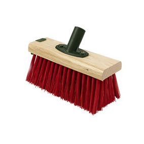 Hill Brush PVC Broom Head Natural/Red/Black (254mm)