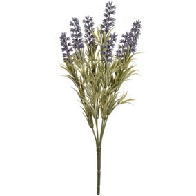 Hill Interiors Artificial Lavender Flower Bouquet Purple (Small)