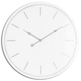 Hill Interiors Brandon Wall Clock White (49mm x 4cm x 49cm)