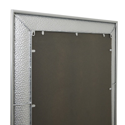 Hill Interiors Brass Rectangular Hammered Mirror Large - 4