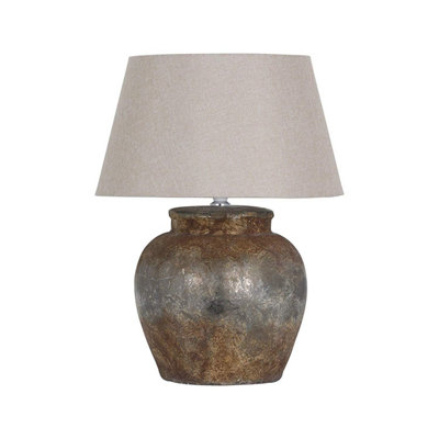 Stone effect deals table lamp