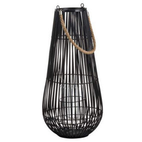 Hill Interiors Domed Candle Lantern Black (One Size)