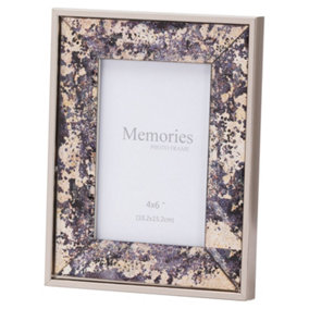 Hill Interiors Foil Single Photo Frame Bronze (4in x 6in)