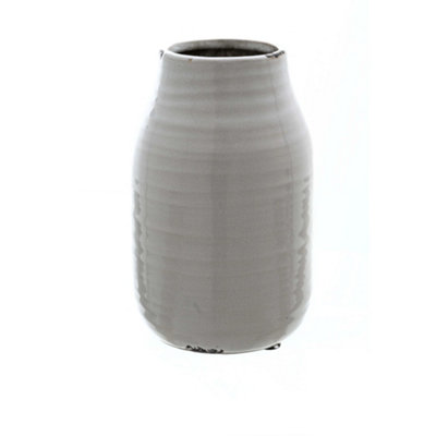 Hill Interiors Garda Stefanie Vase White (24cm x 15cm x 15cm)