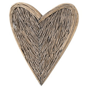 Hill Interiors Heart Willow Wreath Brown (One Size)