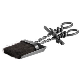 Hill Interiors Hearth Tidy Set Silver (One Size)