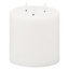 Hill Interiors Luxe Collection Natural Glow 3 Wick Electric Candle White (30cm x 15cm x 15cm)