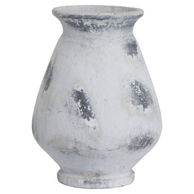 Hill Interiors Naxos Large Antique Style Vase White (One Size)