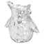 Hill Interiors Olive Ceramic Owl Ornament Silver (23cm x 11cm x 20cm)