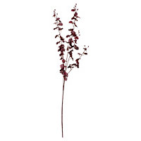 Hill Interiors Orchid Spray Artificial Flower Dark Burgundy (One Size)