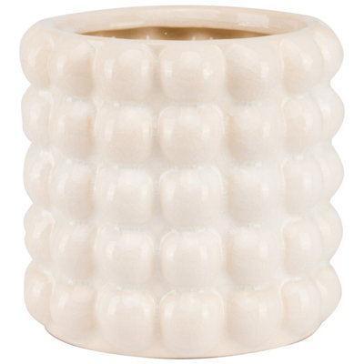 Hill Interiors Seville Collection Bubble Planter Cream (15cm x 16cm x 16cm)