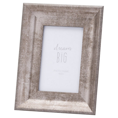 Hill Interiors Silver Convex Matt Photo Frame 4x6