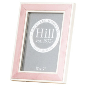 Hill Interiors Single Photo Frame Silver/Pink (19cm x 1cm x 13cm)