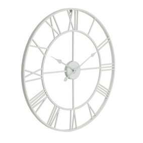 Hill Interiors Skeleton Wall Clock White (One Size)
