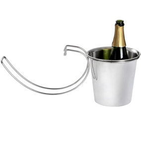Hill Interiors Table Hanging Champagne Bucket Silver (One Size)