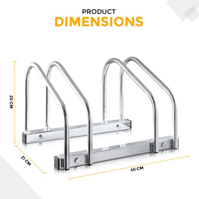 HILLINGTON 2 Bike Stand Storage Parking Floor Rack or Wall Mount Bicycle Cycle Storage Locking Stand