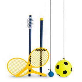 HILLINGTON 2-in-1 Fusion of Swing Football and Tennis Outdoor Garden Game