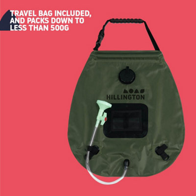 2x Pochettes Douche Solaire 3L - Chauffage Solaire Eau - Camping Randonnée