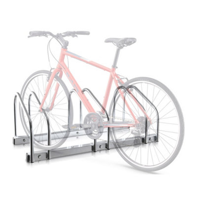 HILLINGTON 3 Bike Stand - Storage Parking Floor Rack or Wall Mount Bicycle Cycle Storage Locking Stand - 4