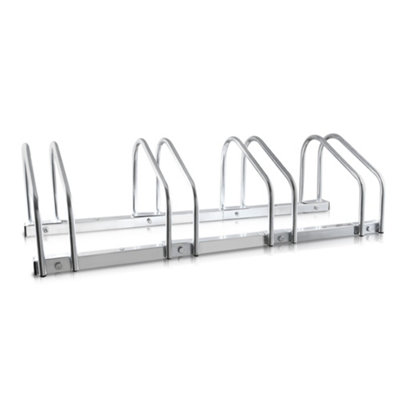 HILLINGTON 4 Bike Stand - Storage Parking Floor Rack or Wall Mount Bicycle Cycle Storage Locking Stand