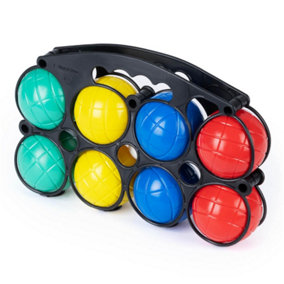 HILLINGTON 8 Plastic Boules, French Pétanque Bowls, Garden Party Outdoor Game