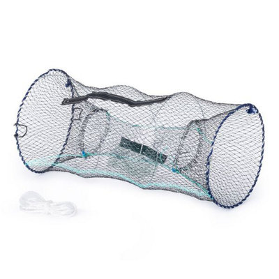 2 x CRAB FISH CRAYFISH LOBSTER DROP NET BAIT CLIP &ROPE SAFE CRABBING Net  Basket