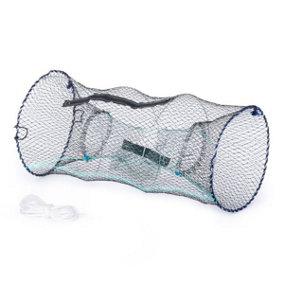 HILLINGTON Crab & Lobster Drop Net - with Bait Clip & Rope - Safe Crabbing Net