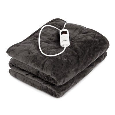 HILLINGTON Electric Heated Blanket Warm Fleece Overthrow with a Digital Control Adjustable Timer Washable Mattress Pad Heater DIY at B Q