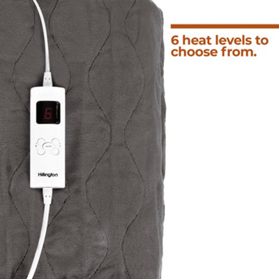 HILLINGTON Electric Heated Blanket - Warm Fleece Overthrow with a Digital  Control u0026 Adjustable Timer, Washable Mattress Pad Heater | DIY at Bu0026Q