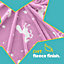 HILLINGTON Glow in the Dark Fleece Blanket - Soft Flannel Fleece Blanket, Perfect Gift for Kids Bedroom -  Pink Unicorn