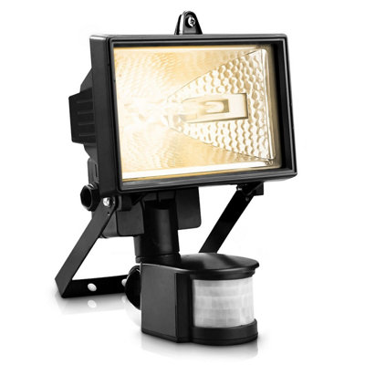 Argos home 400w black deals floodlight & pir