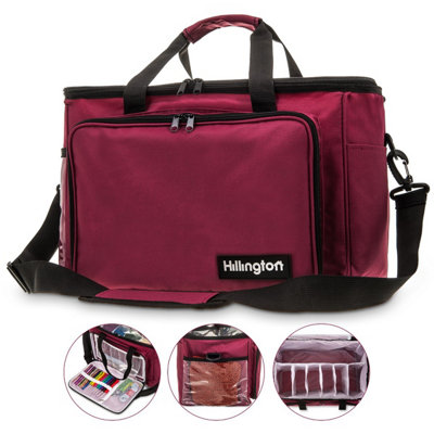 Hillington Knitting Storage Bag Wool Tote Crochet Hook Needles Accessories Organiser Holder