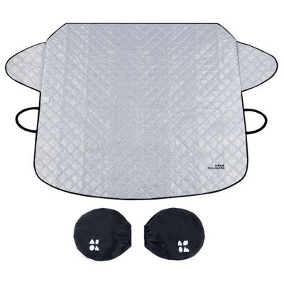 HILLINGTON Magnetic Reversible Windscreen Cover with Mirror Protectors