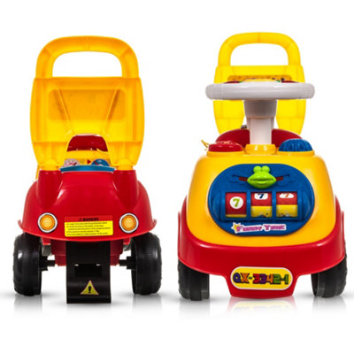 HILLINGTON My First Ride On Kids Toy Car with Under Seat Storage - For Boys, Girls, Toddlers & Infants / RED