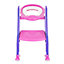 HILLINGTON Padded Potty Toilet Seat - Adjustable Baby Toddler Kid Toilet Trainer with One Step Stool Ladder for Children - Purple
