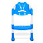 HILLINGTON Potty Toilet Seat Adjustable Baby Toddler Kid - Toilet Trainer with Step Stool Ladder for Boys & Girls - BLUE