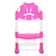 HILLINGTON Potty Toilet Seat Adjustable Baby Toddler Kid - Toilet Trainer with Step Stool Ladder for Boys & Girls - PINK