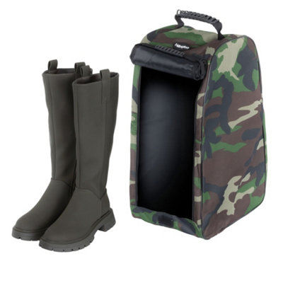 HILLINGTON Wellington Boot Bag - Durable Storage with Double Zip & Carry Handle