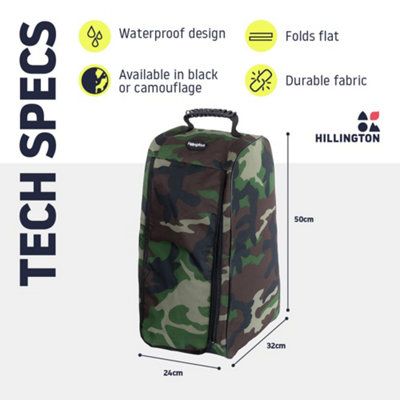 HILLINGTON Wellington Boot Bag - Durable Storage with Double Zip ...