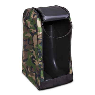 HILLINGTON Wellington Boot Bag - Tough Durable Welly Storage Bag w/ Full Length Double Zip, Reinforced Base & Carry Handle