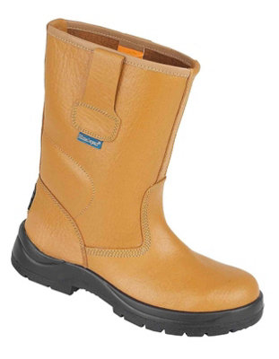 Himalayan S1P tan unlined steel toecap/midsole safety rigger boot 9001