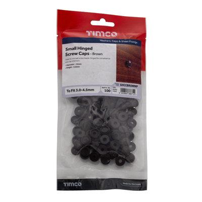 Hinged Screw Caps - Small, Brown