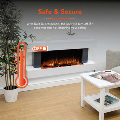 Hingham Wall Mounted Fireplace - 7