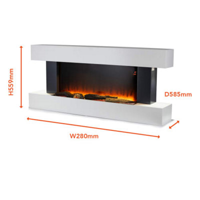 Hingham Wall Mounted Fireplace - 9
