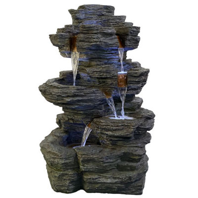Hinokias Rock Effect Solar Water Feature