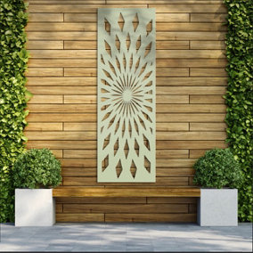 Hippie Chic Decorative Garden Screen Fence Feature Wall - Soft Sage - 600mm x 1800mm x 6mm