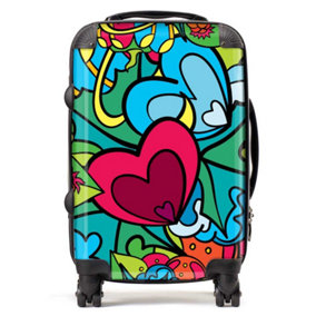 Hippie Psychedelic Pattern Suitcase - Cabin