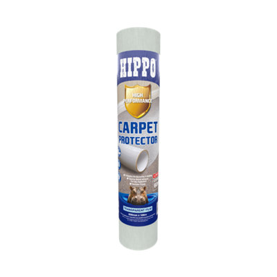 Hippo Carpet Protector 600mm x 100m Clear DIY at B&Q