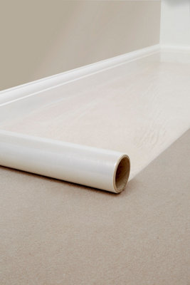Hippo Carpet Protector 600mm x 100m Clear