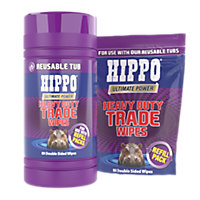 Hippo Heavy Duty Cleaning Wipes - 160 Wipes (+ ECO Refill Pack)
